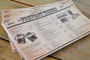 menu brasserie