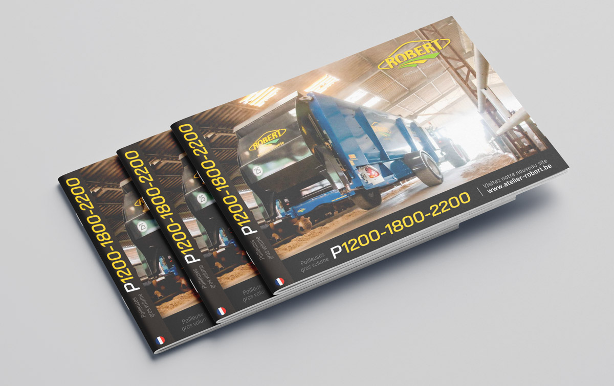 Création de la brochure ROBERT / Pailleuses gros volumes