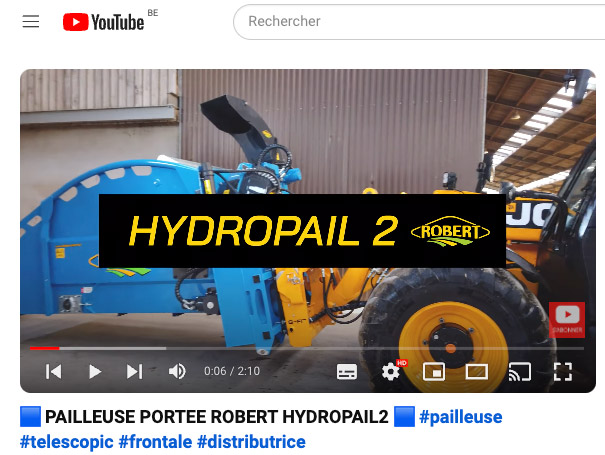 Tournage & réalisation de la vidéo publicitaire des pailleuses portées ROBERT modèle HYDROPAIL2