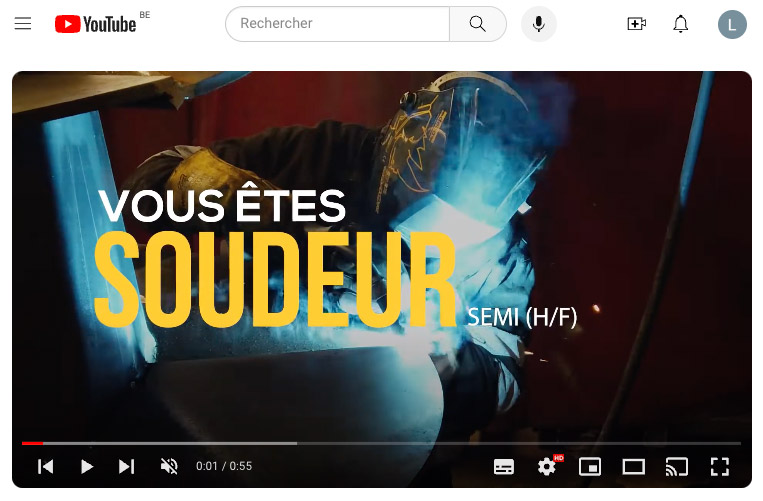 Tournage & réalisation d’un clip vidéo pour le recrutement de soudeurs chez ROBERT