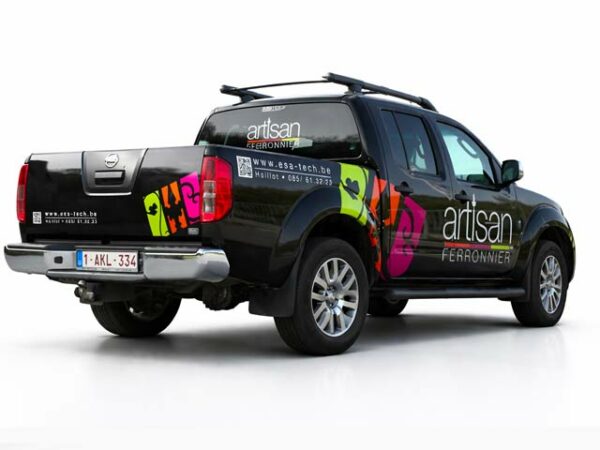 Lettrage véhicule Artisan Ferronnier à Ohey