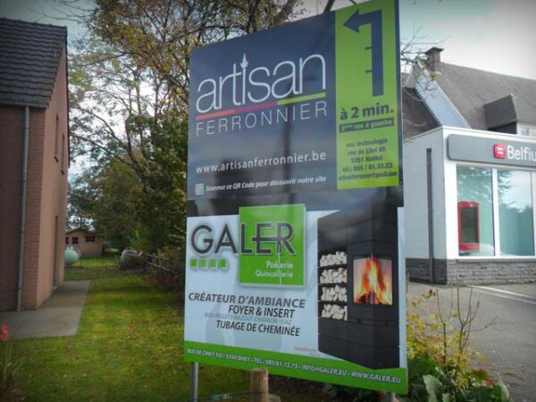 Panneaux publicitaires extérieurs à Ohey